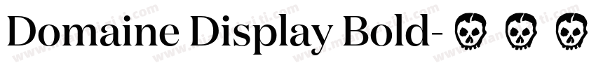 Domaine Display Bold字体转换